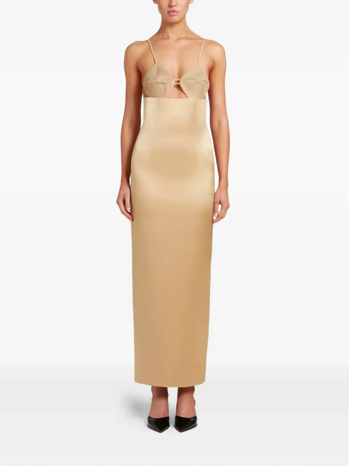 Violante Nessi Rodari geometric-cup maxi dress - 画像2