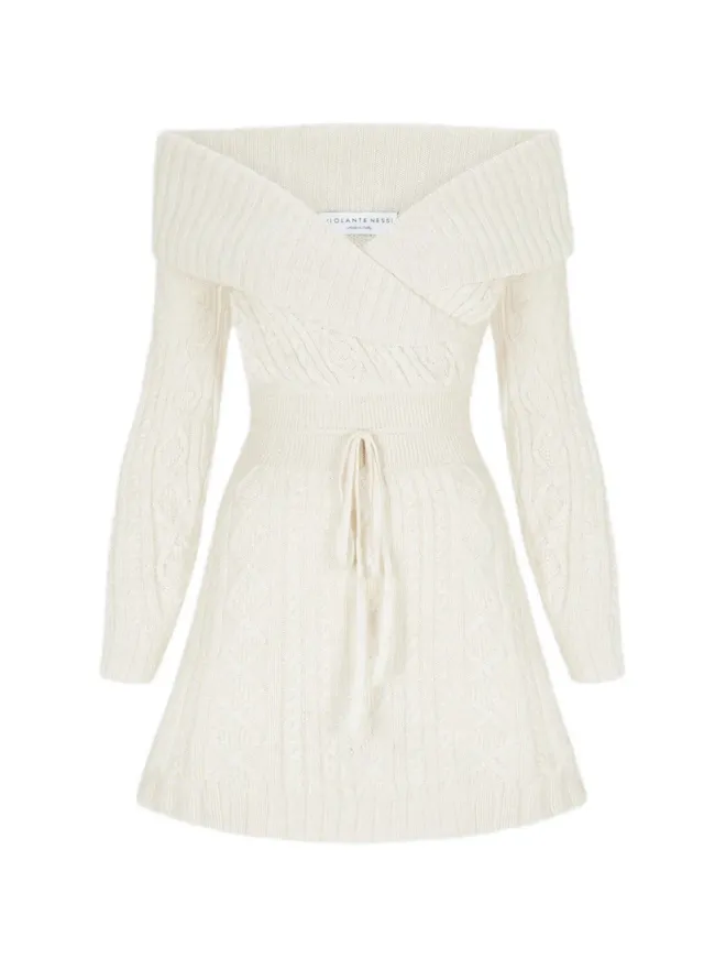 Violante Nessi Violante Nessi Victorie オフショルダーミニドレスの商品画像