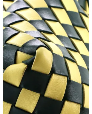 Bottega Veneta ビンテージ Bicolor Andiamo トップハンドルバッグ イントレチャート ナパ サッチェル - サムネイル5