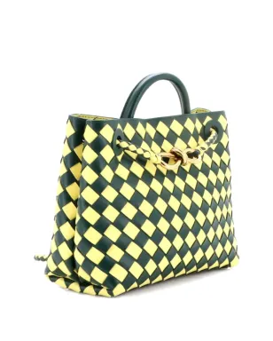 Bottega Veneta ビンテージ Bicolor Andiamo トップハンドルバッグ イントレチャート ナパ サッチェル - サムネイル3