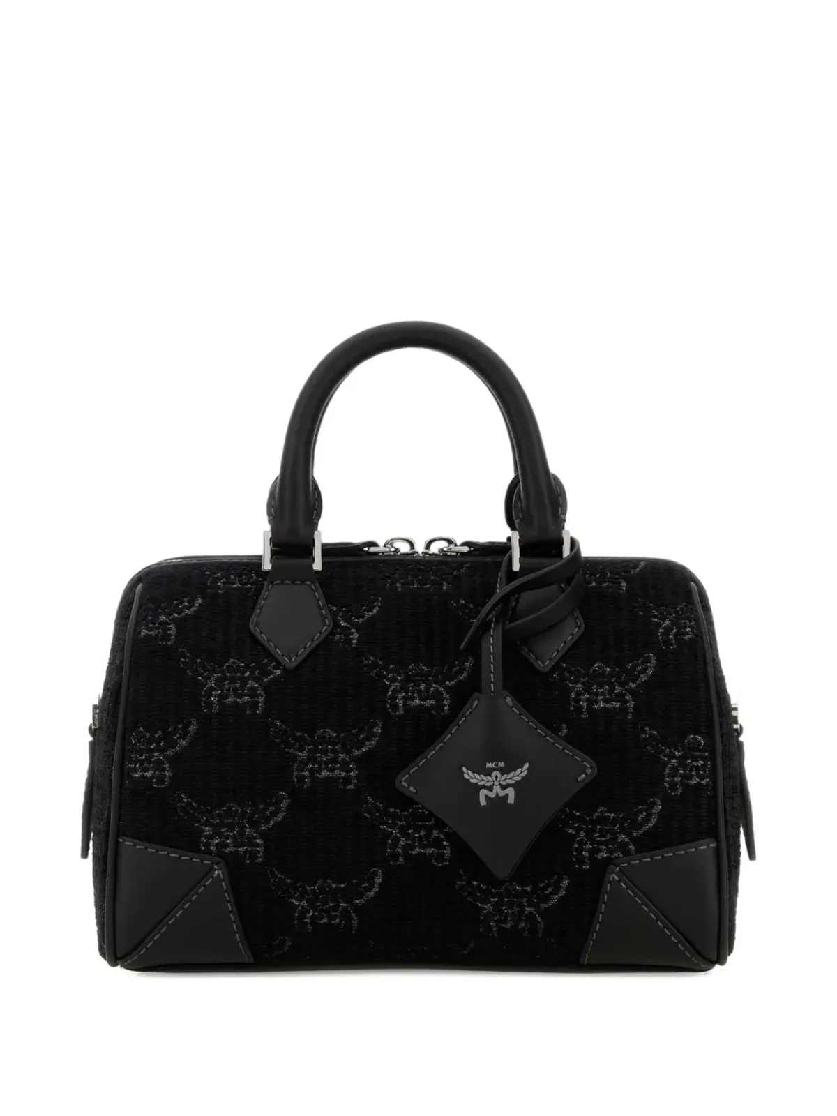 MCM Ella Boston ジャカード トップハンドル トートバッグ - 画像1