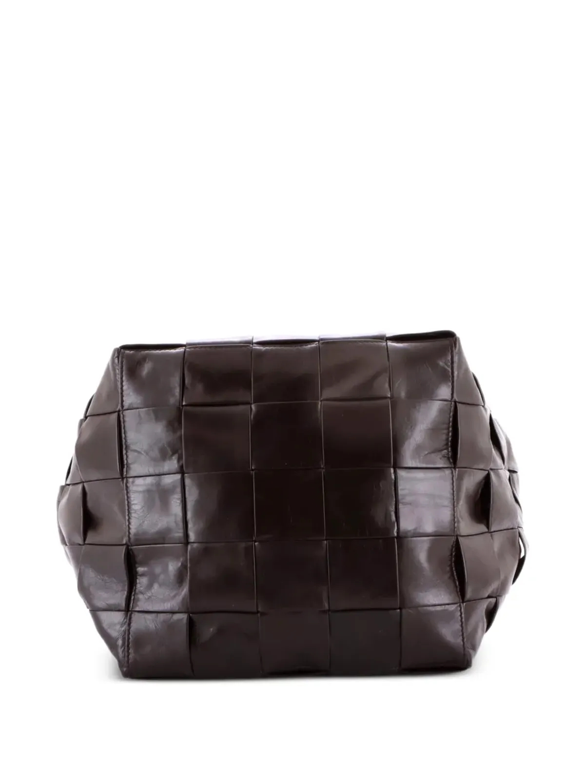 Bottega Veneta Pre-Owned カセット・セーラー Maxi イントレッチァート レザー バックパック - ブラウン - 画像4