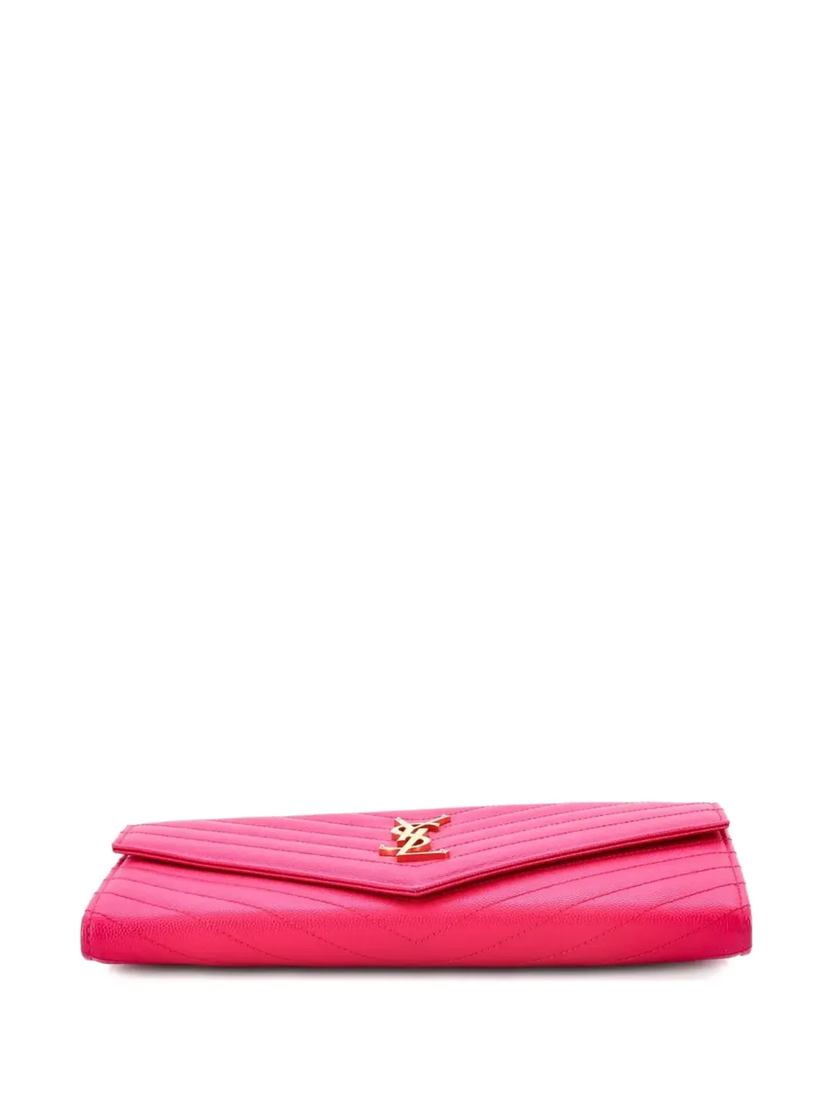 Saint Laurent Pre-Owned クラシックモノグラム フラップ ドキュメントオーガナイザー ウォレット - ピンク - 画像4
