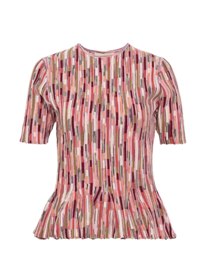Ulla Johnson Ulla Johnson サミラ半袖Tシャツ - Pinkの商品画像