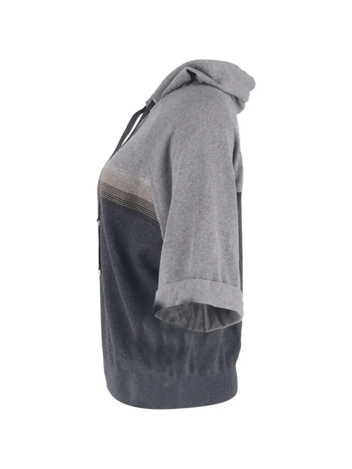Brunello Cucinelli Vintage ショートスリーブフーディ - 画像3