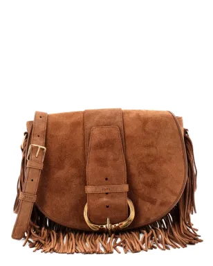 Celine Pre-Owned カマラット フリンジスエード クロスボディバッグ ブラウン - サムネイル1