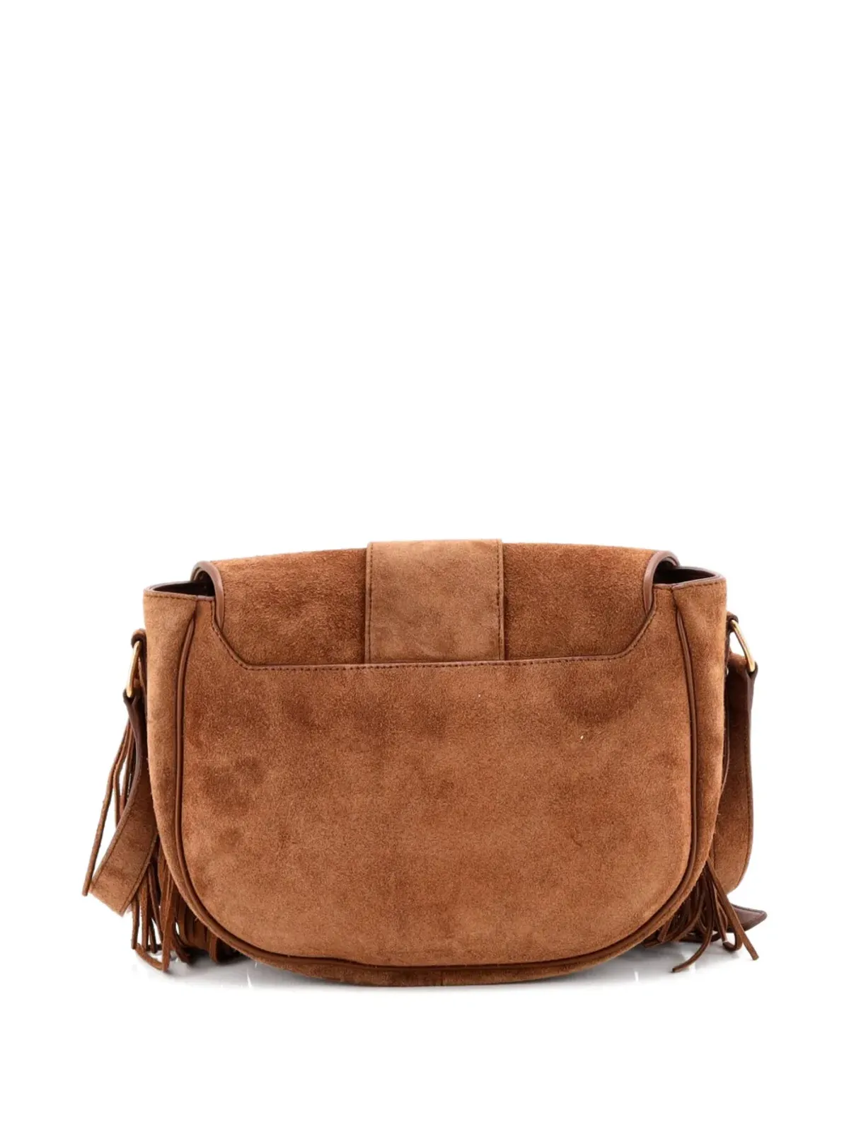 Celine Pre-Owned カマラット フリンジスエード クロスボディバッグ ブラウン - 画像3