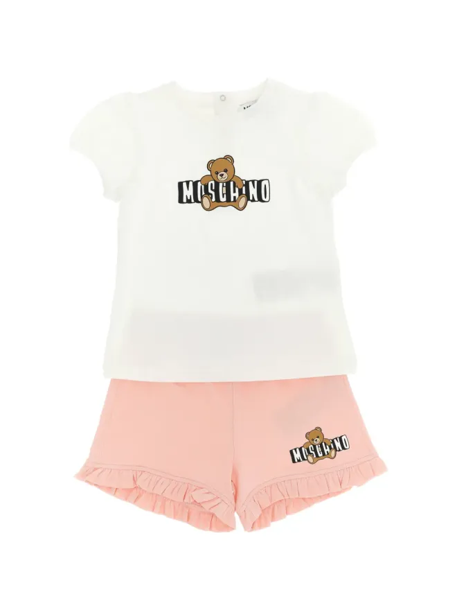 Moschino Kids Moschino Kids ベアプリント・フリル付きショーツセットの商品画像