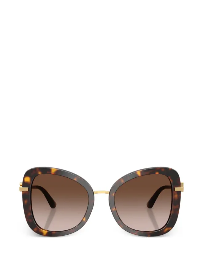 Dolce & Gabbana Dolce & Gabbana オーバーサイズフレームべっこう調サングラス(ブラウン)の商品画像