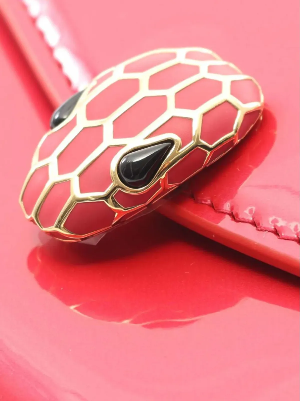 Bvlgari Pre-Owned セルペンティ フォーエバー 二つ折り財布 ピンク - 画像5