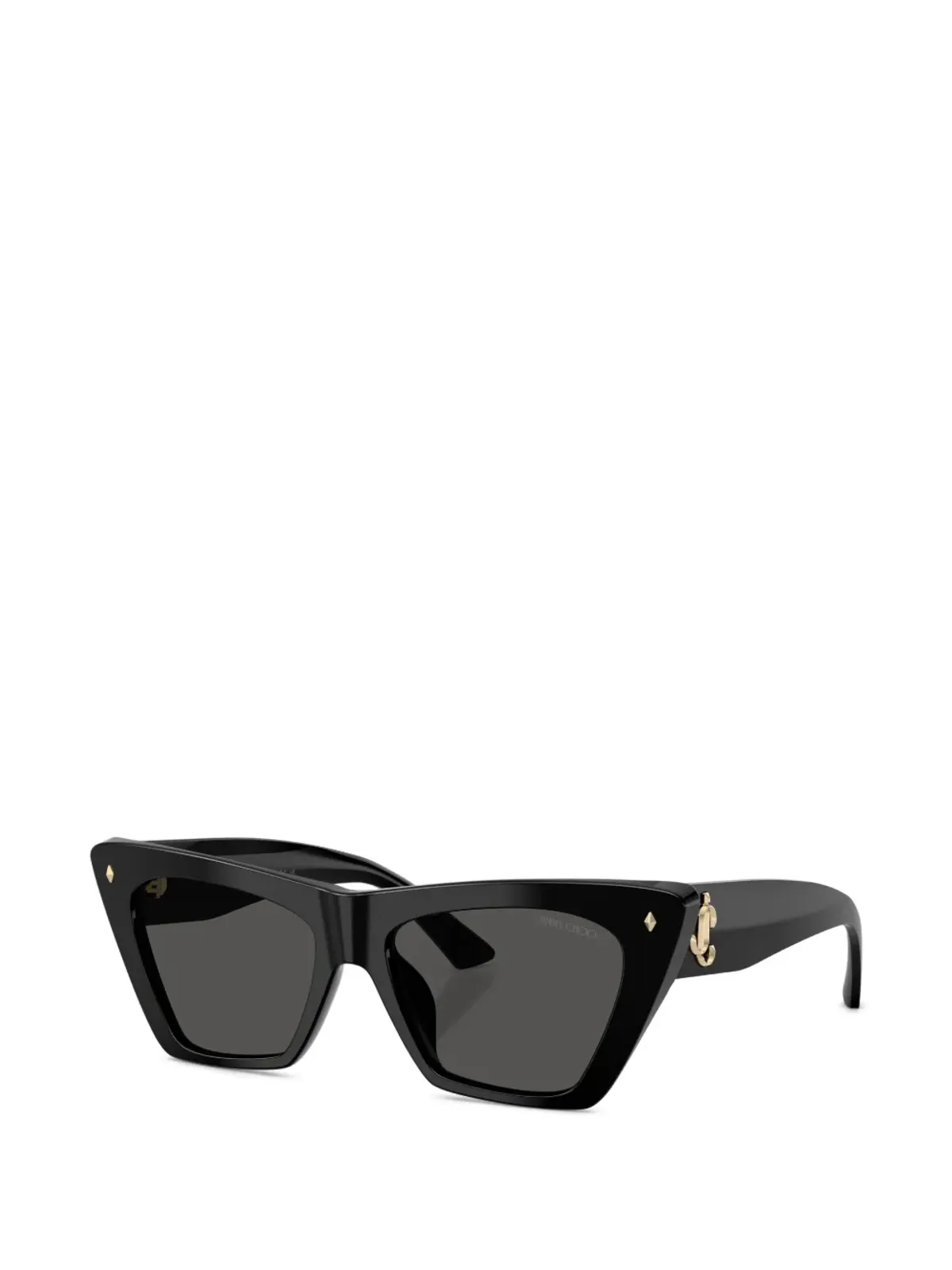 Jimmy Choo Eyewear キャットアイフレーム サングラス - ブラック - 画像2