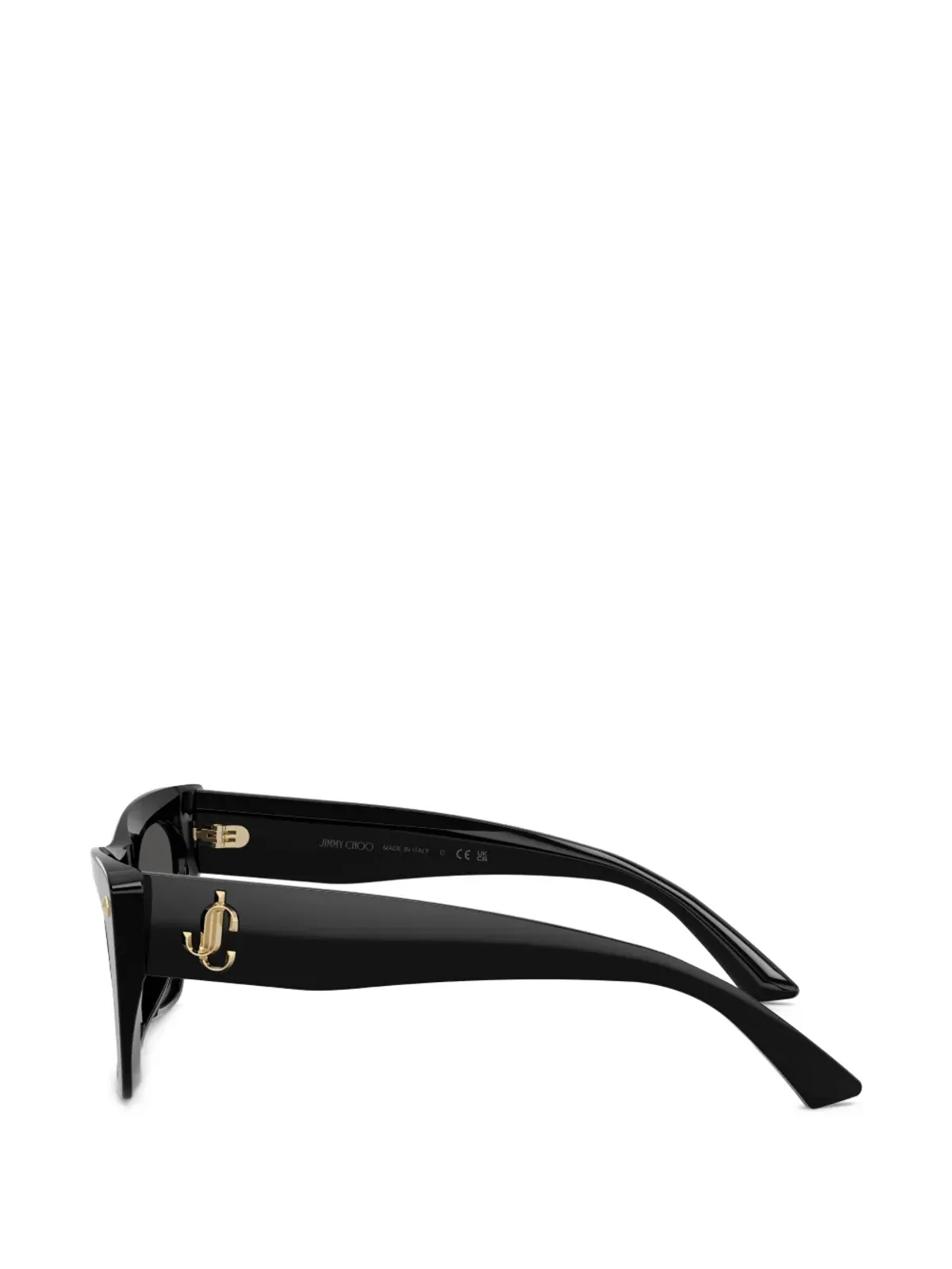 Jimmy Choo Eyewear キャットアイフレーム サングラス - ブラック - 画像3