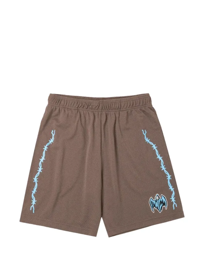 Warren Lotas Warren Lotas 伸縮ウエストバンド付きトラックショーツ - ブラウンの商品画像