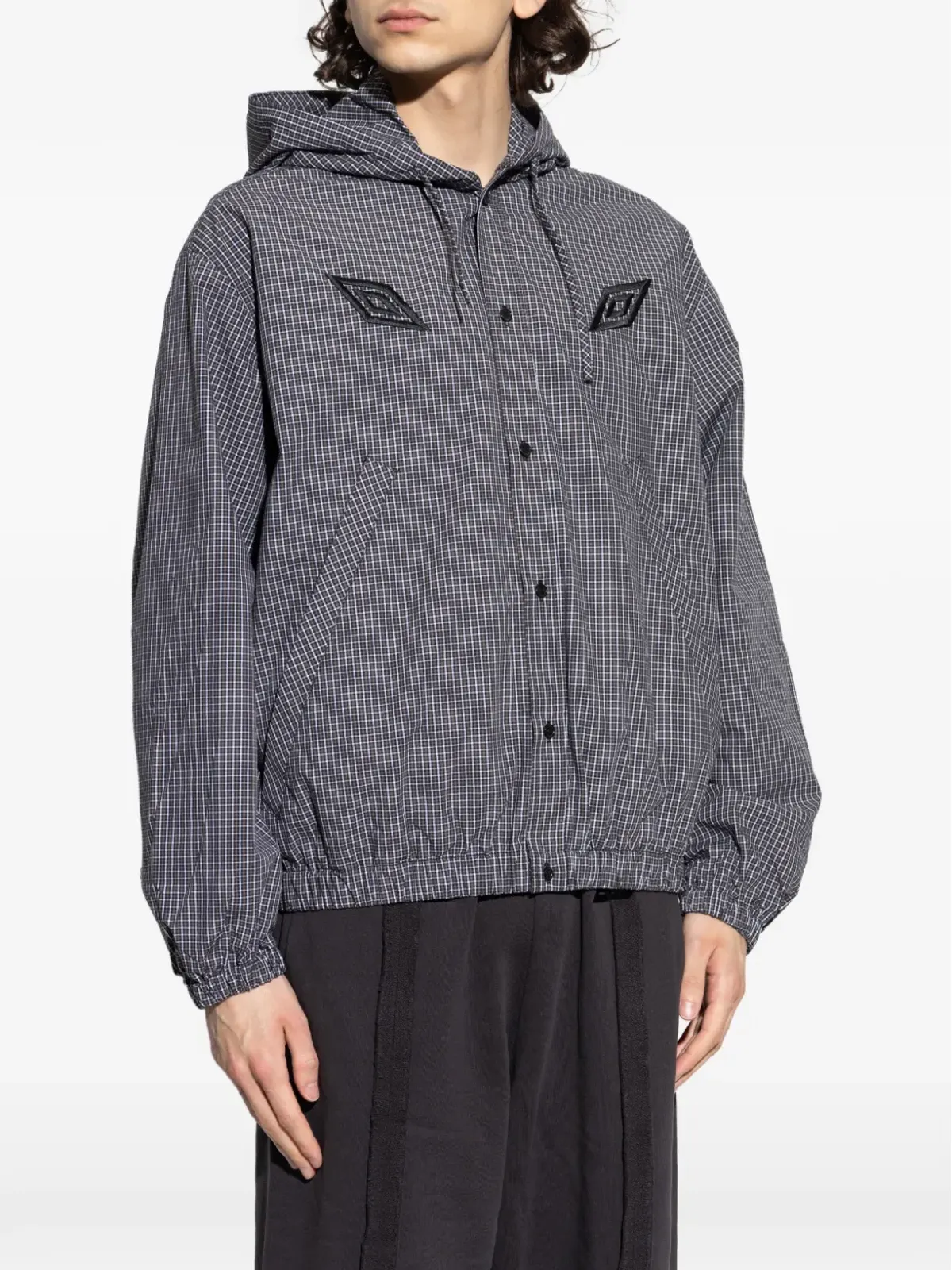 UMBRO フード付きチェック柄ジャケット - 画像3