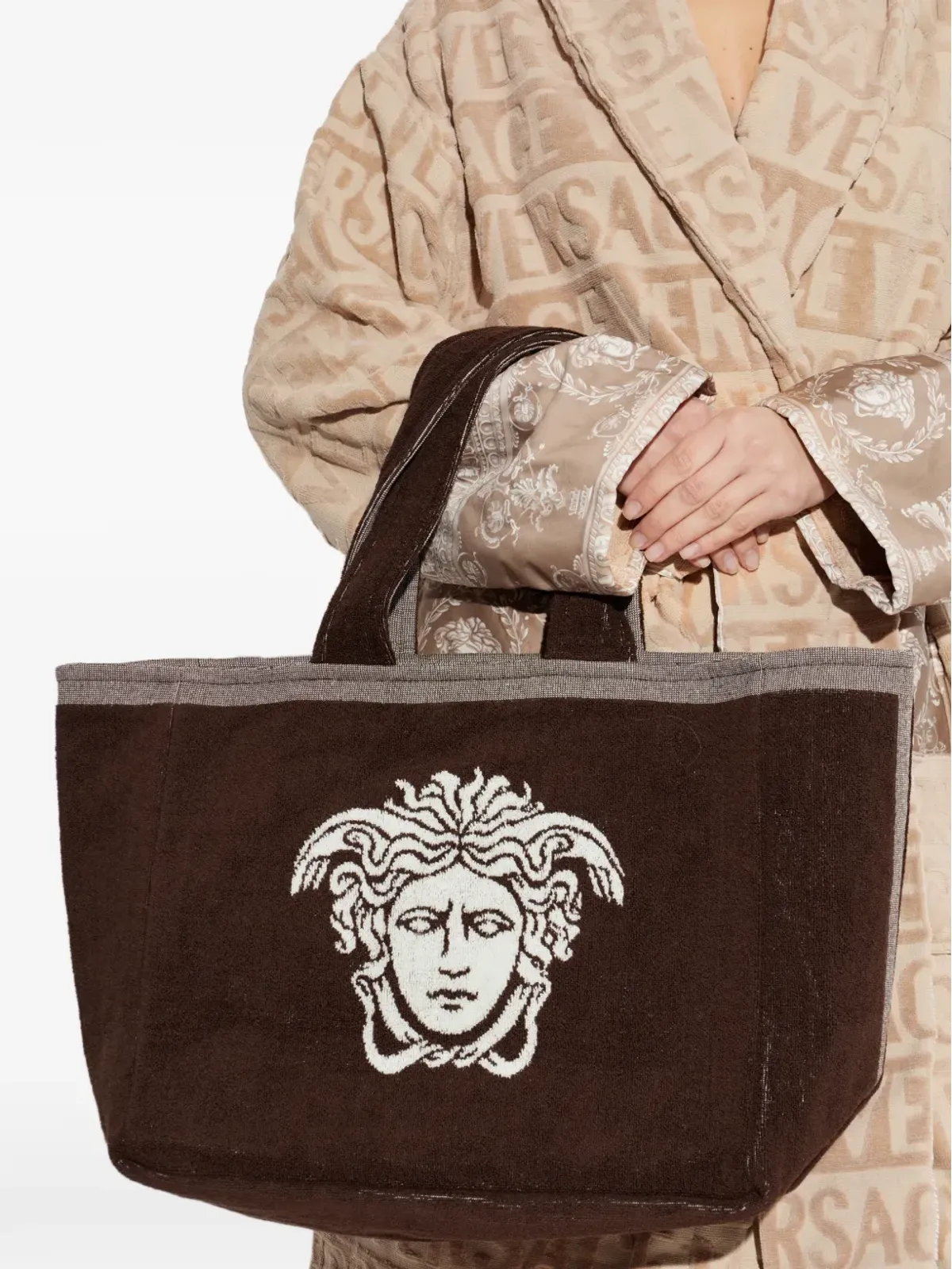 Versace Home メデューサ刺繍 トートバッグ - 画像3