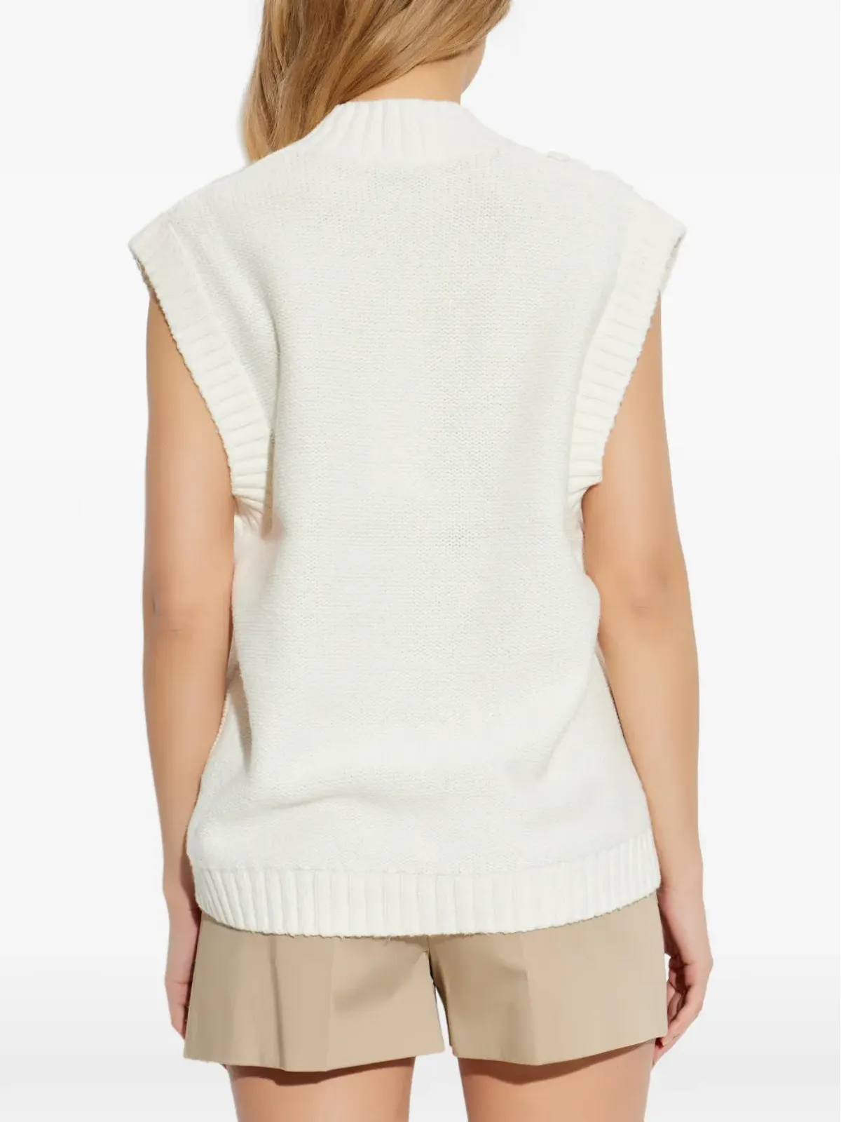 MUNTHE Baburi V-neck knitted vest - 画像4