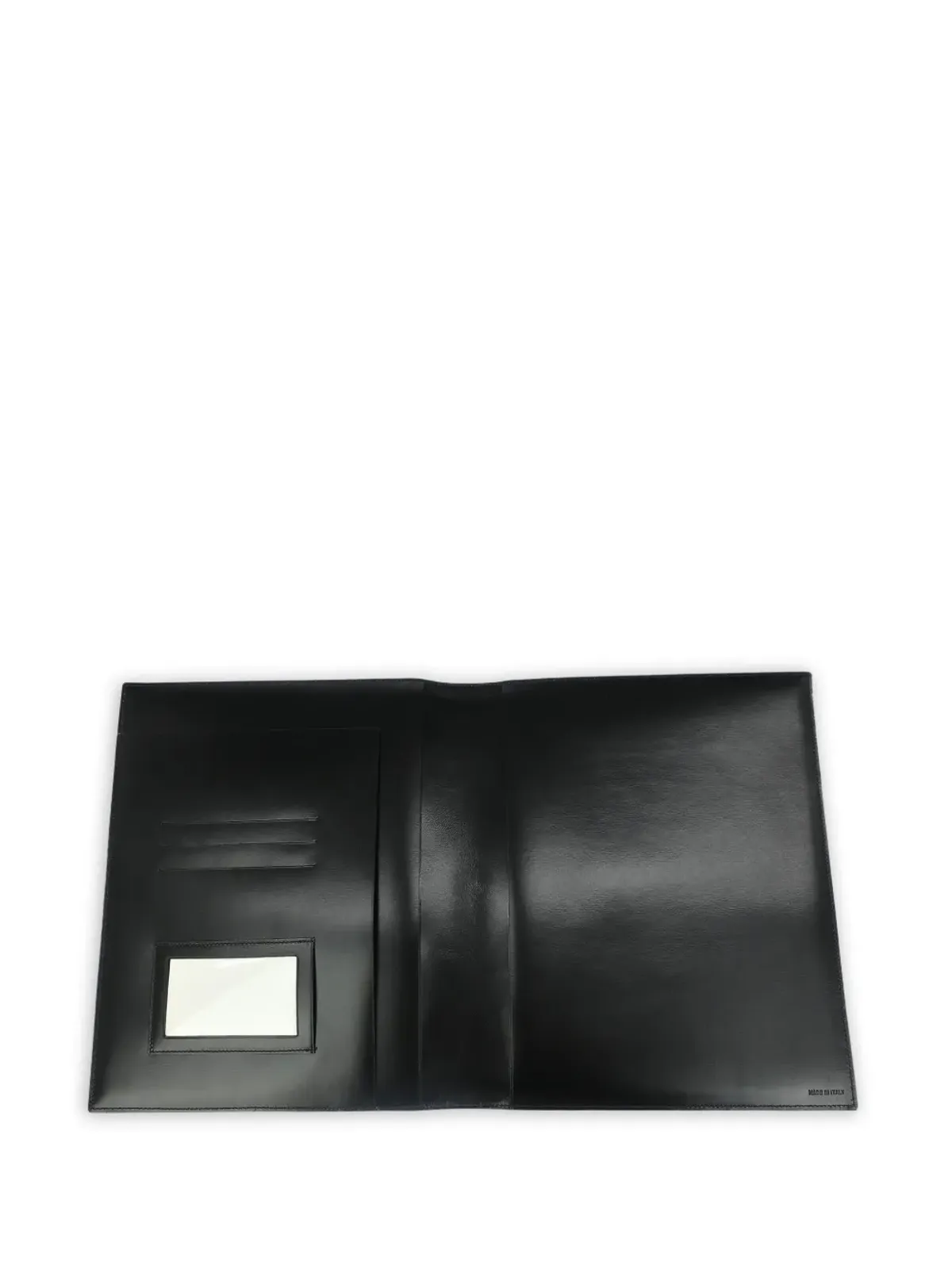Bvlgari ビンテージ 1990-2000年代 レザー ノートブックカバー ブラック - 画像3
