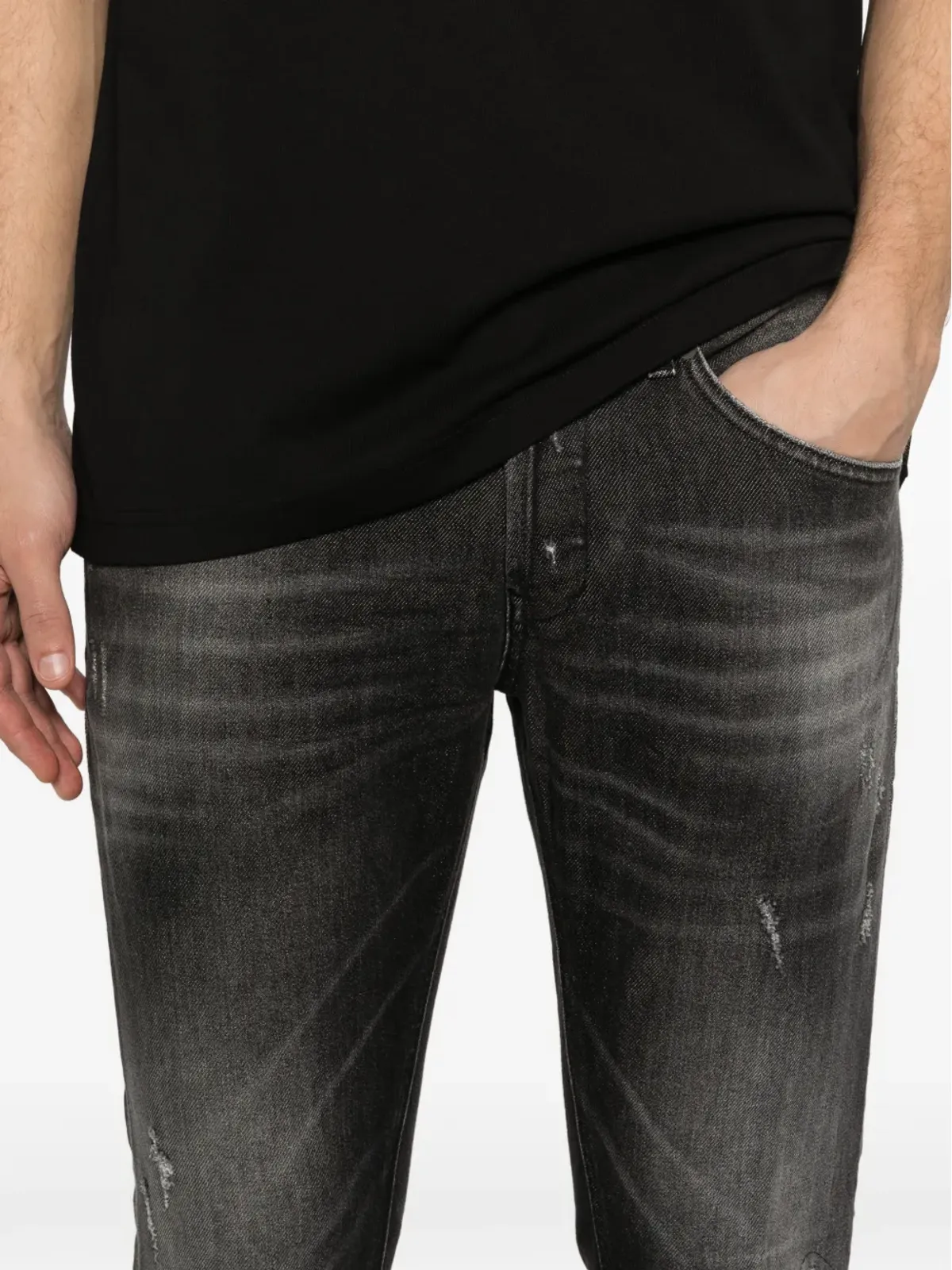 DONDUP George ripped jeans - Black - 画像5