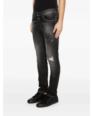 DONDUP George ripped jeans - Black - サムネイル3