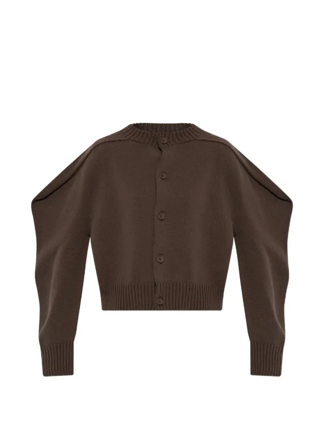 Issey Miyake Issey Miyake ボタン付きニットカーディガン - Brownの商品画像