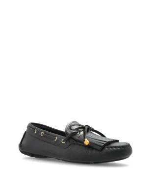 Jimmy Choo マノン タッセル レザー ボートシューズ ブラック - サムネイル2