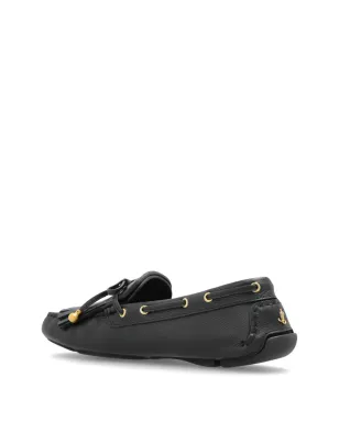Jimmy Choo マノン タッセル レザー ボートシューズ ブラック - サムネイル3