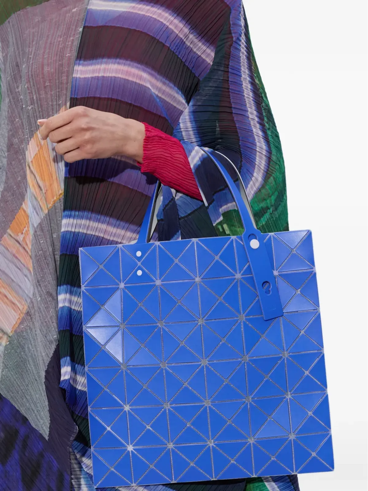 Bao Bao Issey Miyake ショッパー geometric-panel トートバッグ - Blue - 画像2