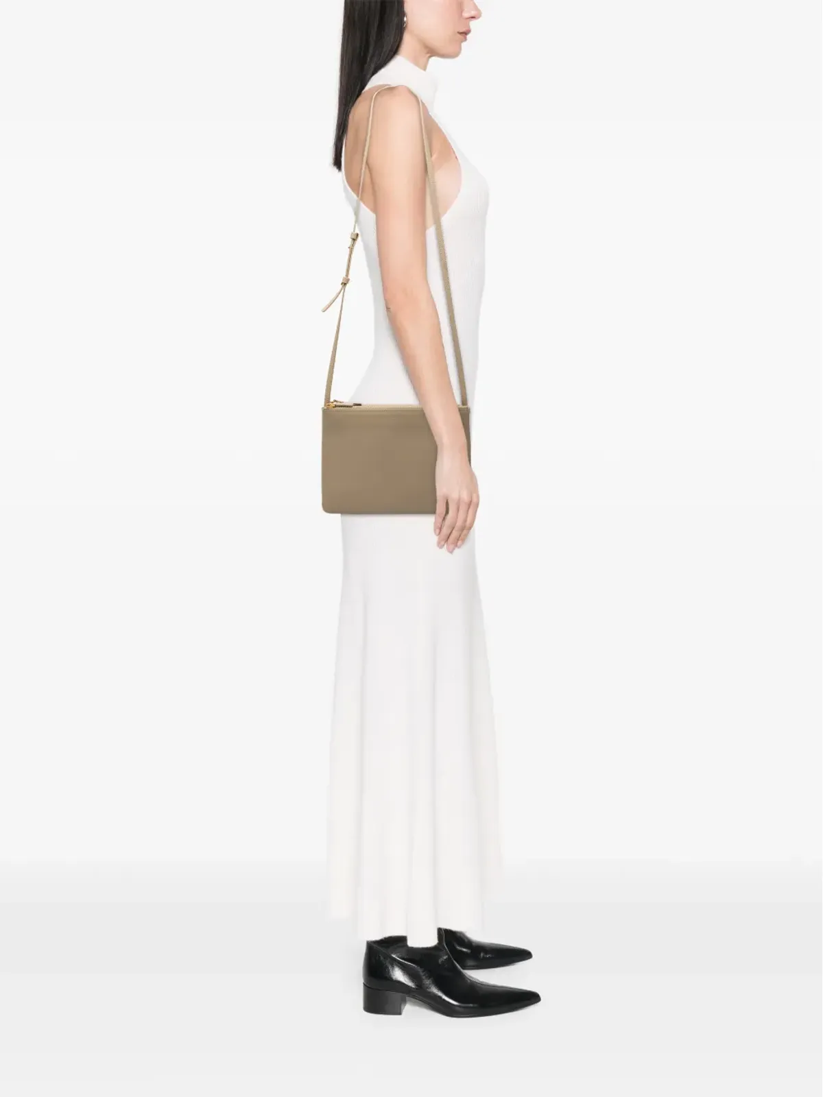 Celine Pre-Owned ラムスキン トリオ クロスボディバッグ - ブラウン - 画像2