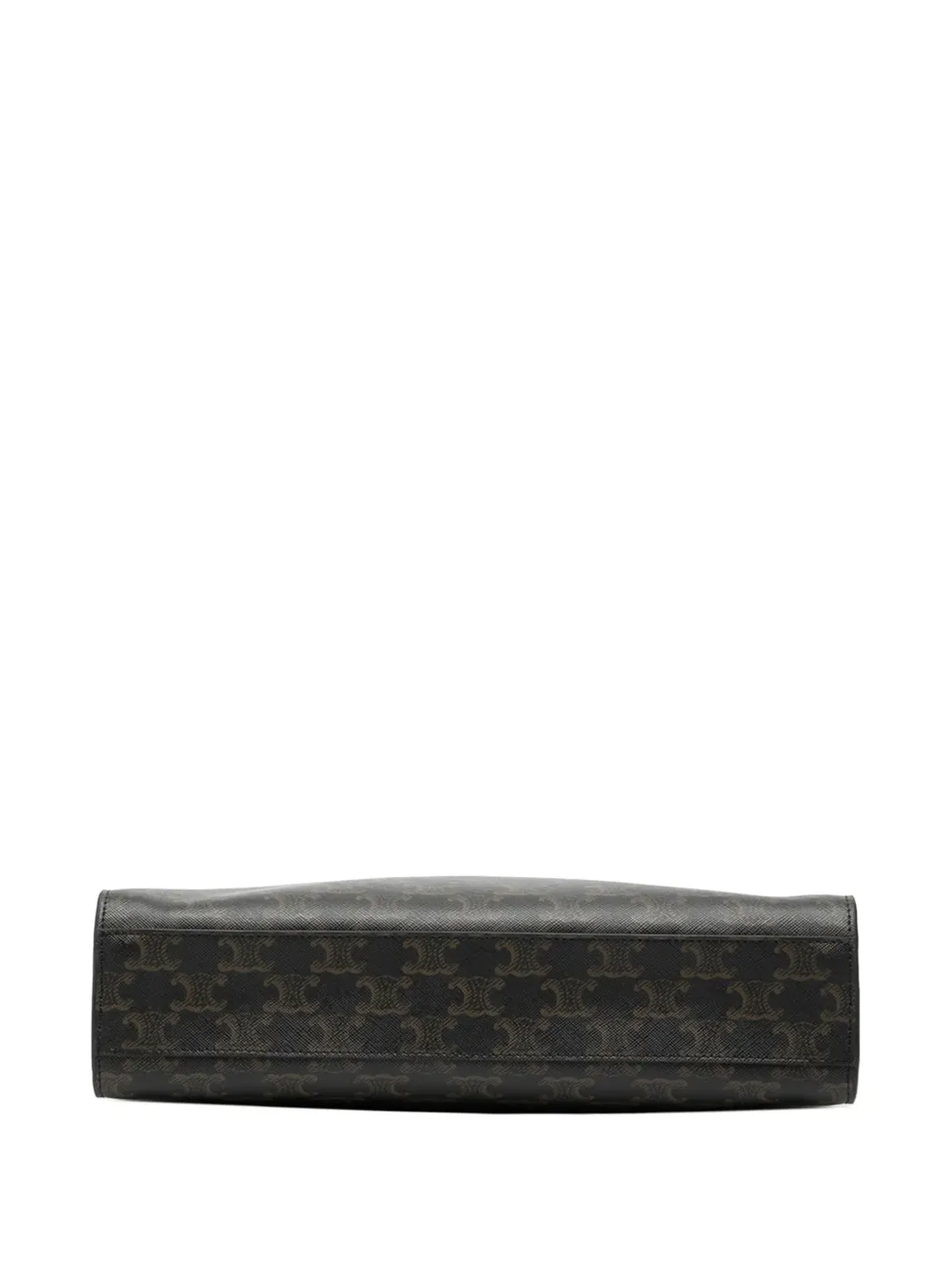 Celine ビンテージ 2023 Triomphe Cabas Tote Satchel - Brown - 画像4