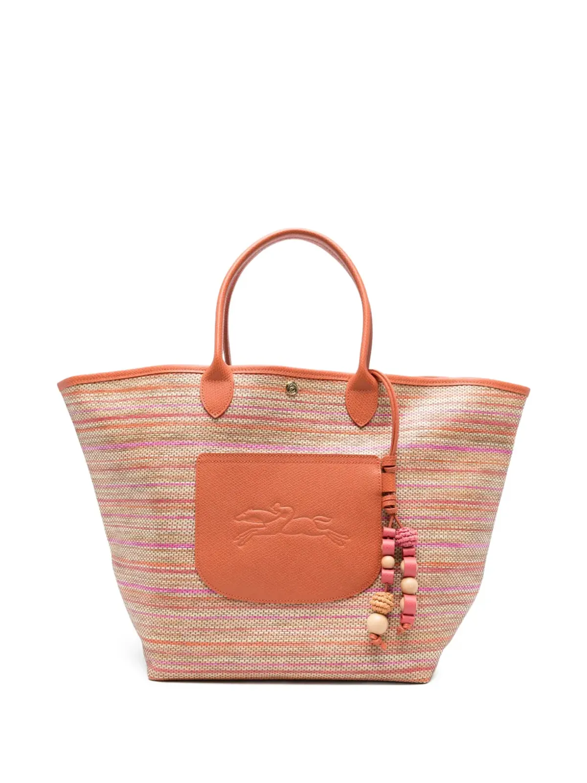 Longchamp Le Pliage Striped Appliqué Tote Bag - ニュートラル - 画像1