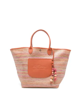 Longchamp Le Pliage Striped Appliqué Tote Bag - ニュートラル - サムネイル1