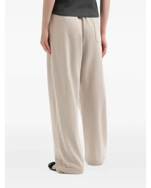 Mini Cream drawstring wide-leg trousers - サムネイル4