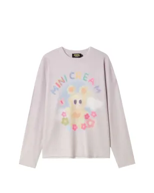 Mini Cream グラフィックプリントセーター - サムネイル1