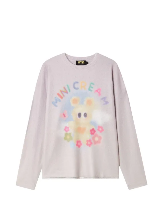 Mini Cream Mini Cream グラフィックプリントセーターの商品画像
