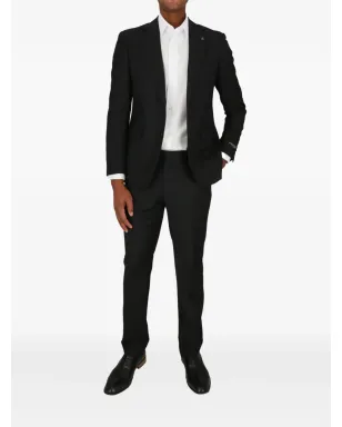 Scotch & Soda ピークドラペルスーツジャケット - ブラック - サムネイル2