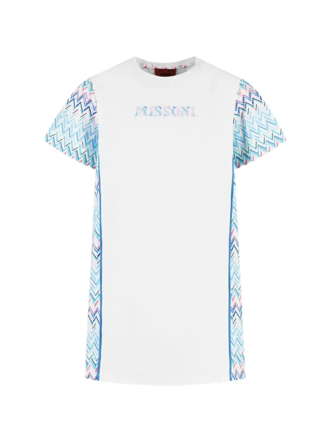 Missoni Kids Missoni Kids シェブロン柄Tシャツドレスの商品画像