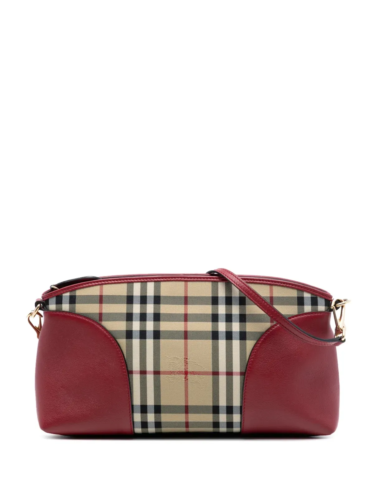 Burberry Pre-Owned ヘイマーケット チェック コーテッドキャンバス チーチェスター クロスボディバッグ - 画像1