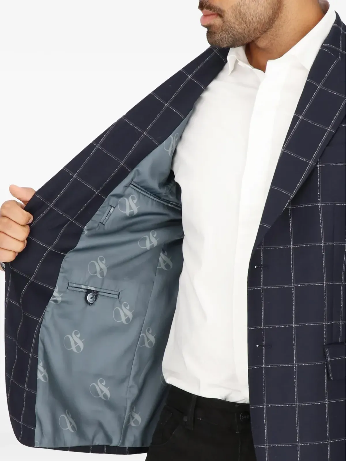 Scotch & Soda ツートーンチェック スポーツコート - 画像3