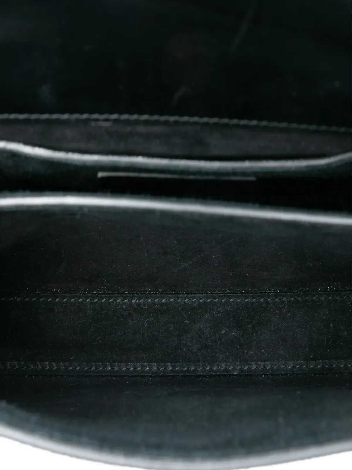 Saint Laurent Pre-Owned 2019年 ミニ スエード レオパードプリント モノグラム Cassandra トップハンドバッグ - ブラック - 画像5
