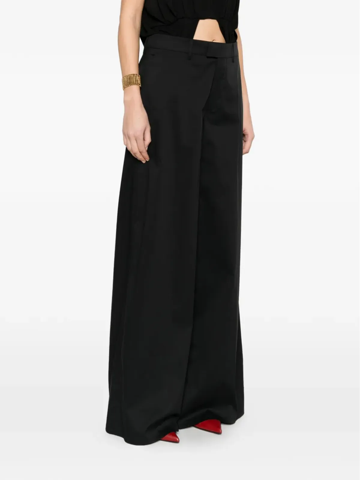 Berwich Nina palazzo pants - Black - 画像3