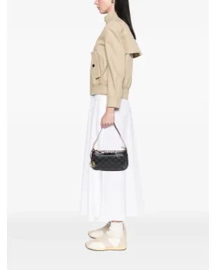 Loewe ビンテージ 2007 Anagram PVCコーティングキャンバス ショルダーバッグ - ブラック - サムネイル2