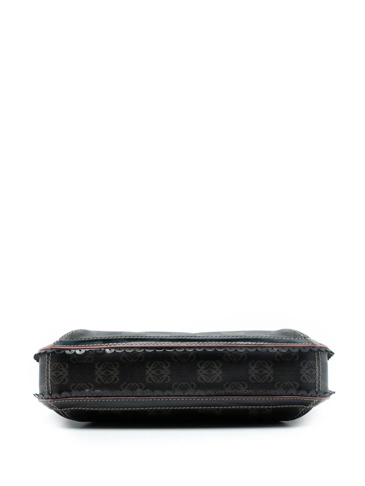 Loewe ビンテージ 2007 Anagram PVCコーティングキャンバス ショルダーバッグ - ブラック - 画像4
