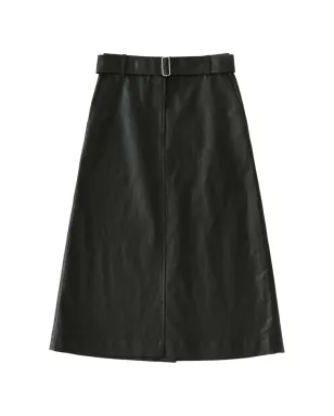 Studio Nicholson Grasse A-line midi skirt - Black - サムネイル1