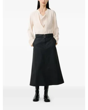 Studio Nicholson Grasse A-line midi skirt - Black - サムネイル2
