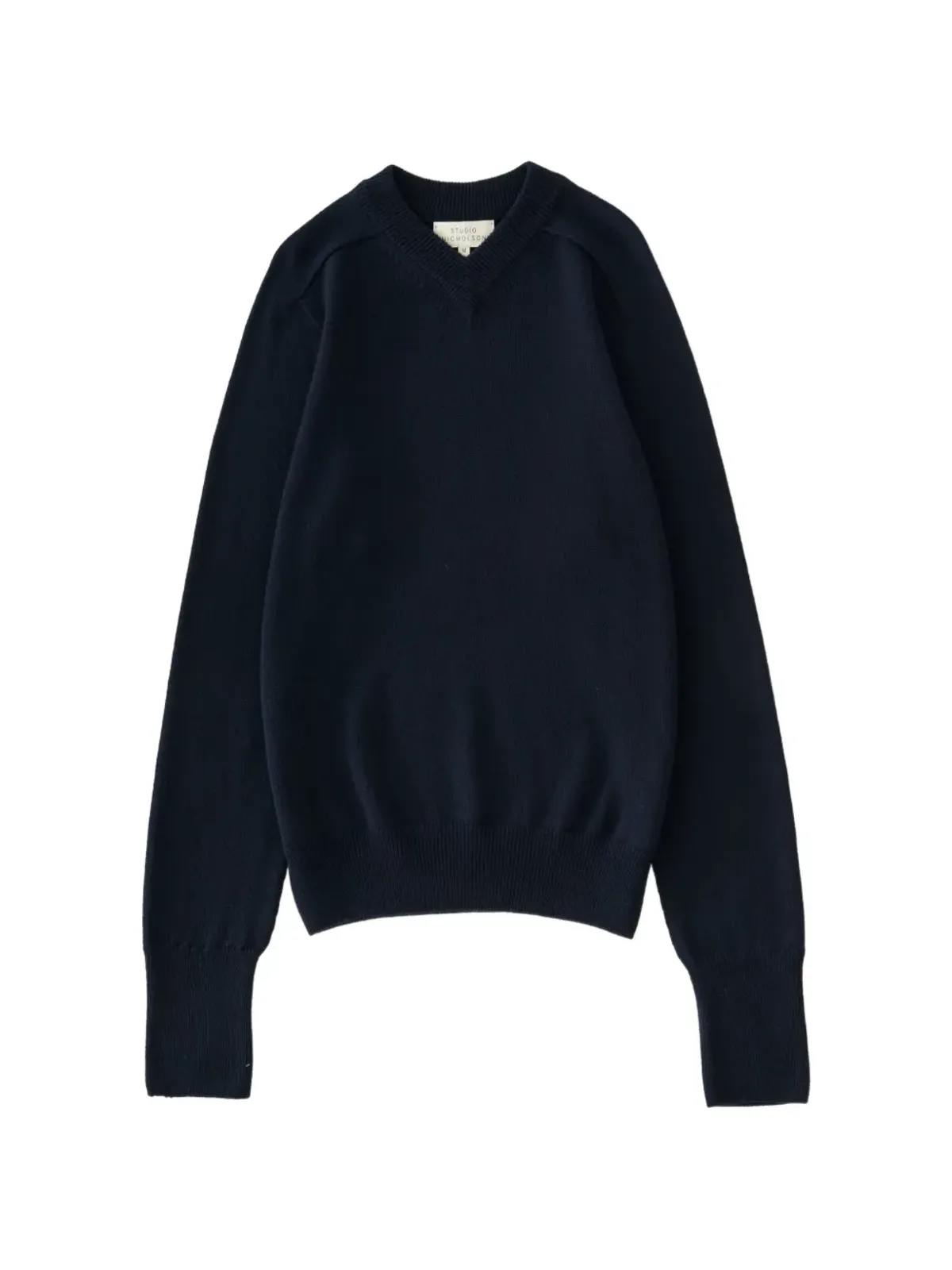 Studio Nicholson Inverness V-neckセーター - ブルー - 画像1