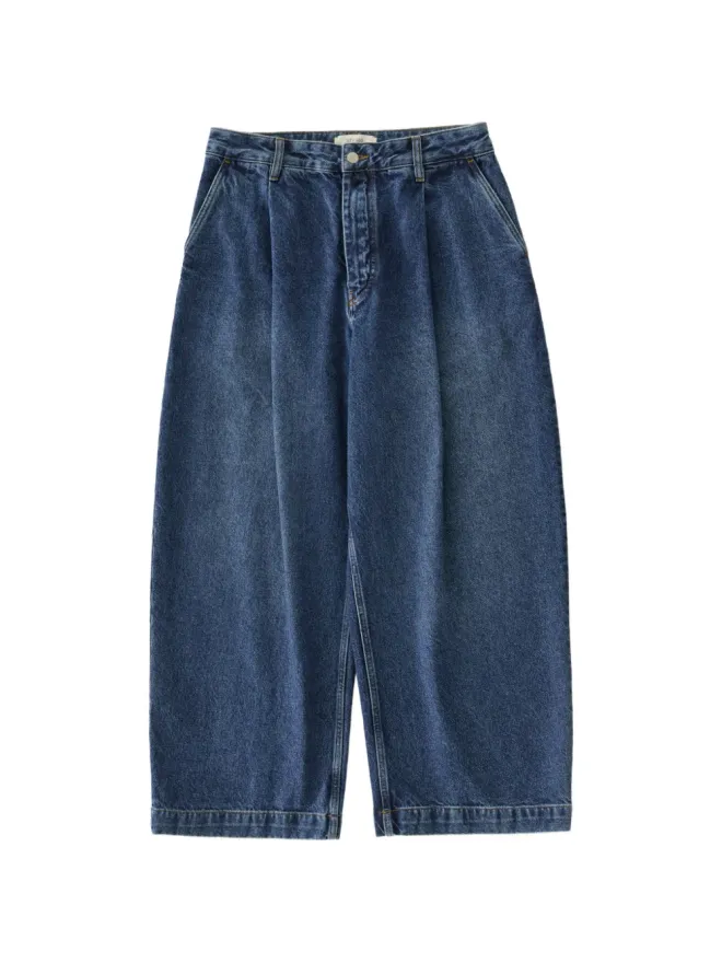 Studio Nicholson Studio Nicholson プーチプリーツジーンズ - ブルーの商品画像