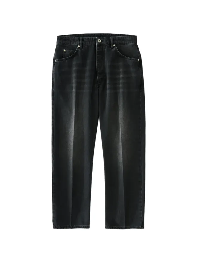 Studio Nicholson Studio Nicholson Windslow プレスド・クリーズ ジーンズ - ブラックの商品画像