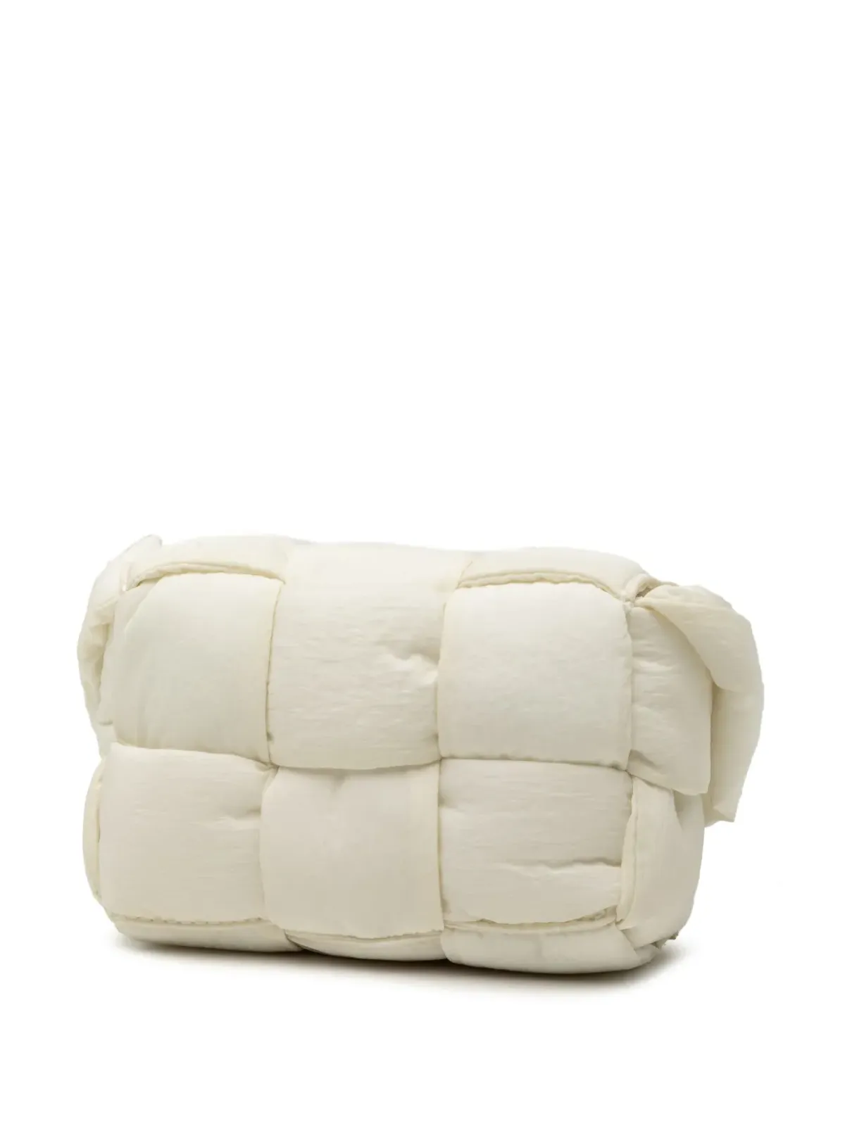 Bottega Veneta ビンテージ Candy Nylon Intrecciato Padded Tech Cassette クロスボディバッグ - White - 画像3