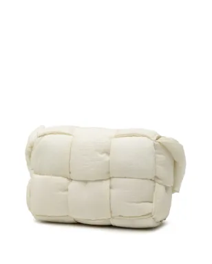 Bottega Veneta ビンテージ Candy Nylon Intrecciato Padded Tech Cassette クロスボディバッグ - White - サムネイル3