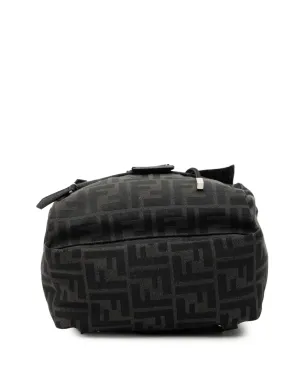 Fendi Pre-Owned 小型ズッカ キャンバス フェンディネス バックパック - ブラック - サムネイル4